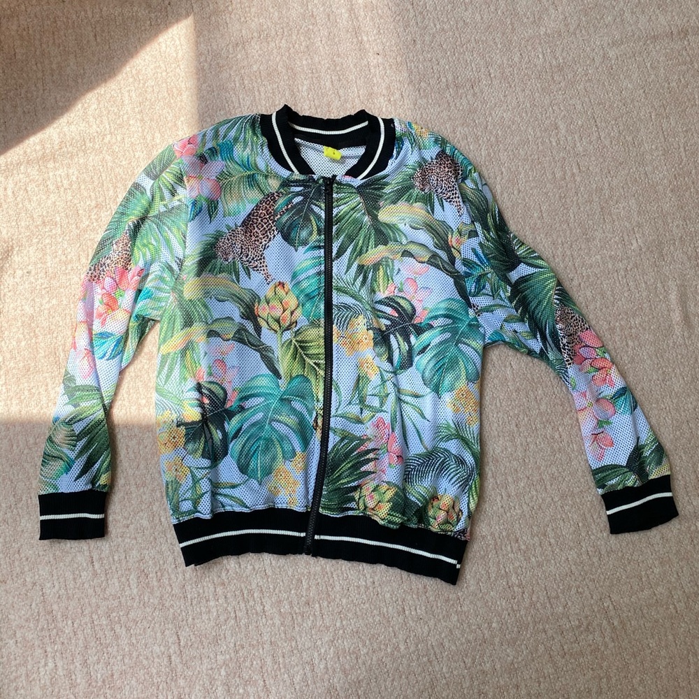 Brand new FARM rio mesh bomber